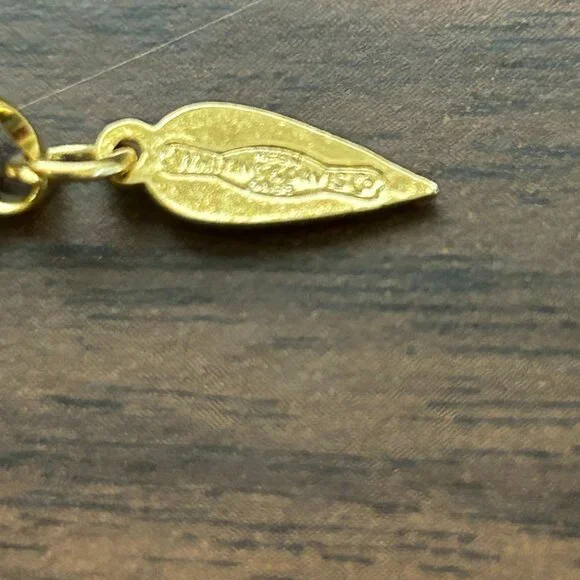 Vintage Signed Whiting & Davis Gold Tone Mesh Bib Necklace - Picture 6 of 7